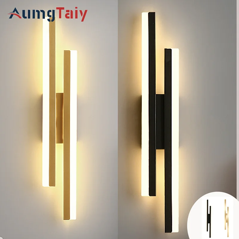 

Bedroom Line Strip Wall Light Nordic Minimalist Stylish Modern LED Wall Lamp for Living Room Corridor Aisle Home Decoration