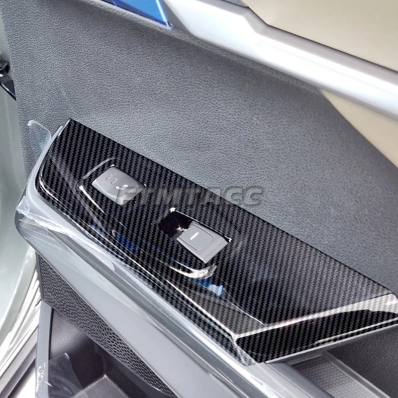 Для SsangYong Torres J100 2022 2023 АБС-пластик из углеродного волокна панель коробки передач