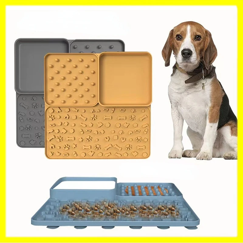 

Силиконовый коврик для питомцев, силиконовый коврик для собак, пластина для медленного питания, силиконовая присоска для сфокусированного ...