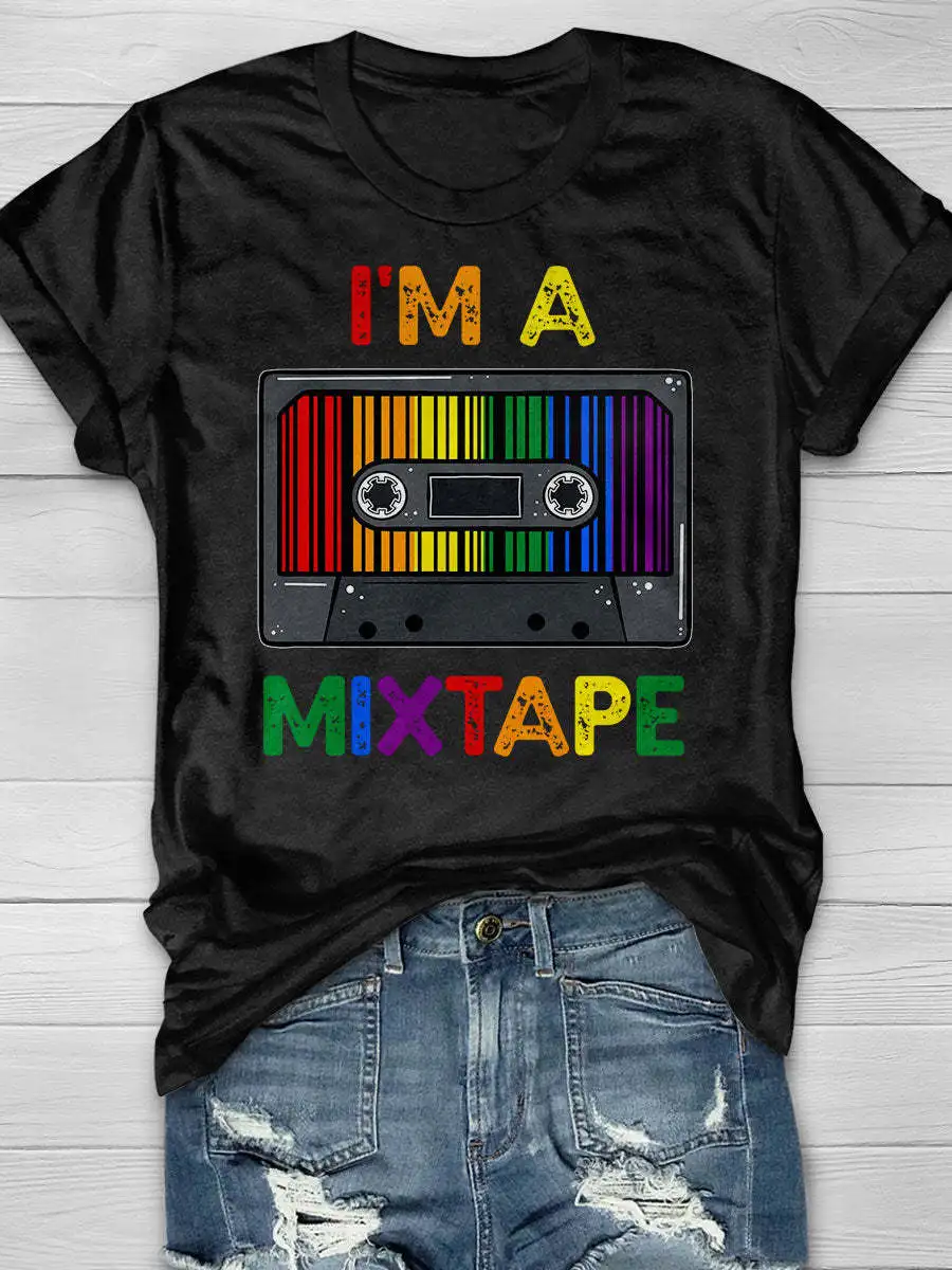 

Teeteety женский высококачественный 100% хлопок I'm A футболка Микстейп