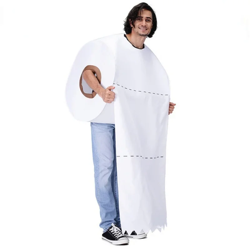 Забавные пары рулонная бумага для косплея одежда Хэллоуина искусственная