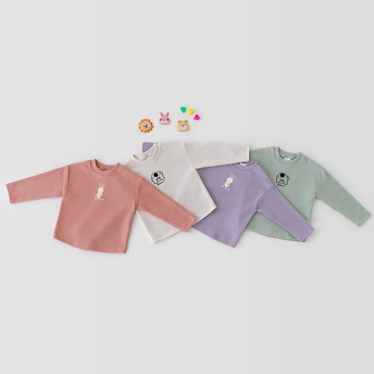 

2022 Spring Autumn Animal Print Baby T-shirt Long Sleeve Boys Girls Toddler Basic Shirt Long Sleeve Children Clothes Outfits