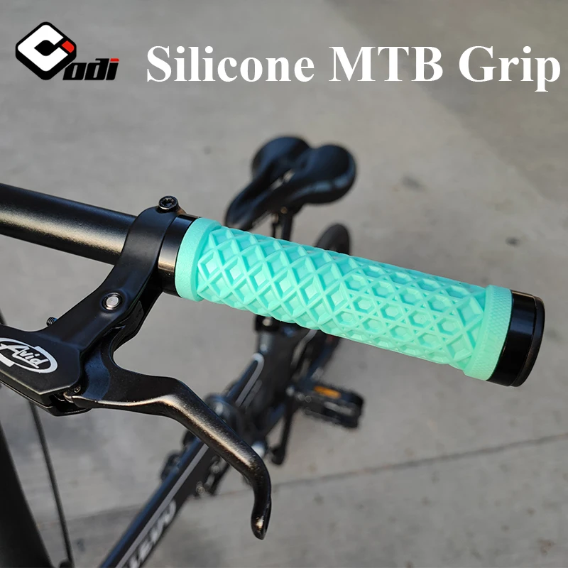 

ODI Silicone MTB Grips Non-slip Comfortable Bicycle Handlebar Grips Lockable Integrated Mountain Handlebar Cover Cycling Part