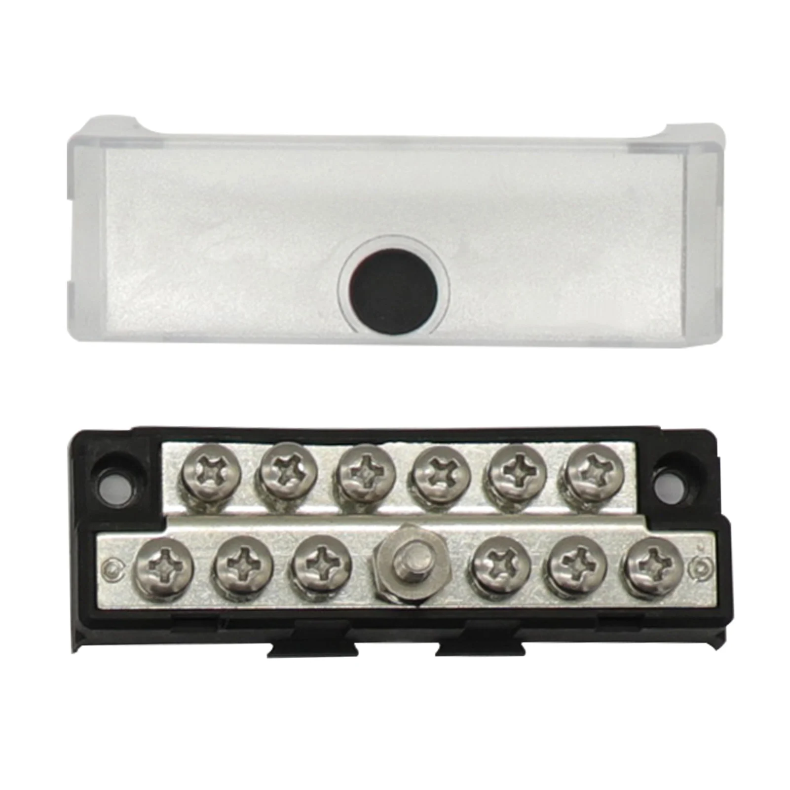 

12/24V Car RV Yacht AC 300v Dc 48v Terminal Bus Bar With Transparent Cover Power Distribution For Car Boat Marine Caravan