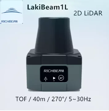 RICHBEAM LakiBeam1L laser radar 40m 5-30Hz Industry-grade 2D LiDAR sensor for mapping and AGV obstacle avoidance