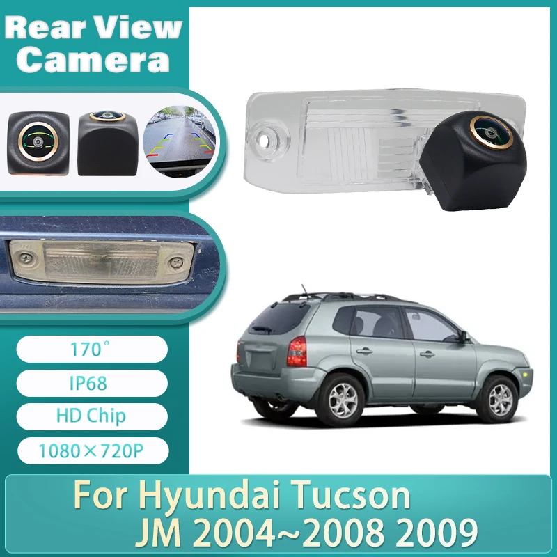 Фото HD 1080P широкоугольная камера заднего вида «рыбий глаз» для Hyundai Tucson JM 2004 2005 2006 2007 2008 2009, автомобильные аксессуары для парковки заднего вида №1
