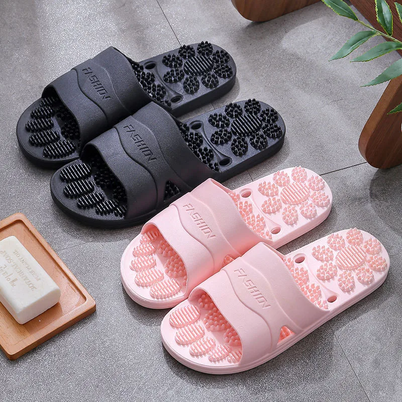 

Women Slippers Home Foot Massage Slippers Summer Thick Platform Household Bathroom Slippers Indoor Non-slip Soft-Soled Slipper