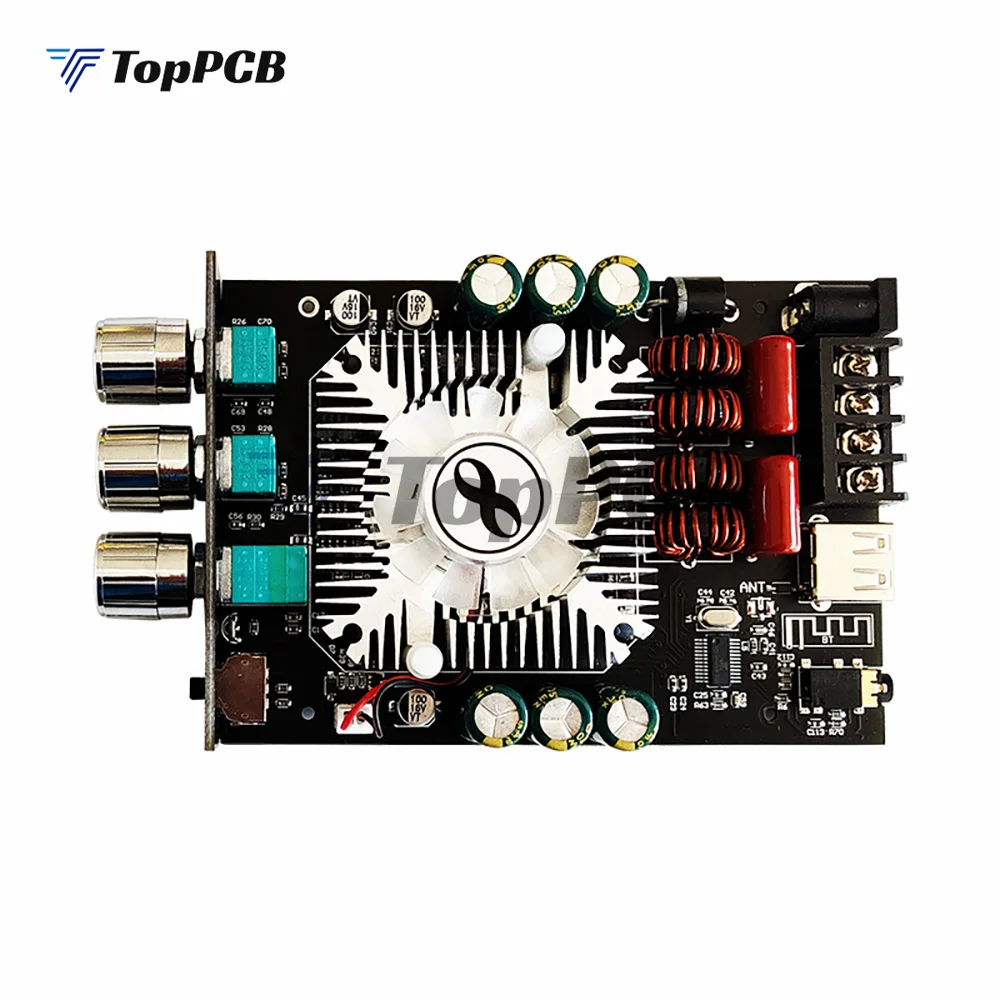 Усилитель мощности 160 Вт + TDA7498E AUX USB Bluetooth Плата усилителя с высокими басами для