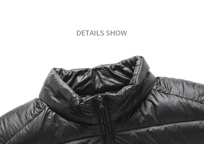 Meilly Gecko 2022 Trend Autumn And Winter Stand Collar Thin Cold Protection Male Large Size White Duck Down Down Jacket