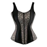 women sexy victorian corset top with straps vintage overbust corset bustier body shapewear gothic corselet