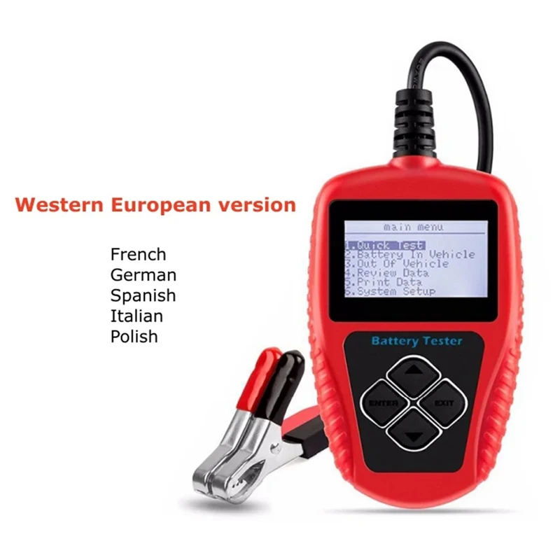 Инструмент BA101 для автомобильного аккумулятора анализатор 12 в 100-2000CCA система