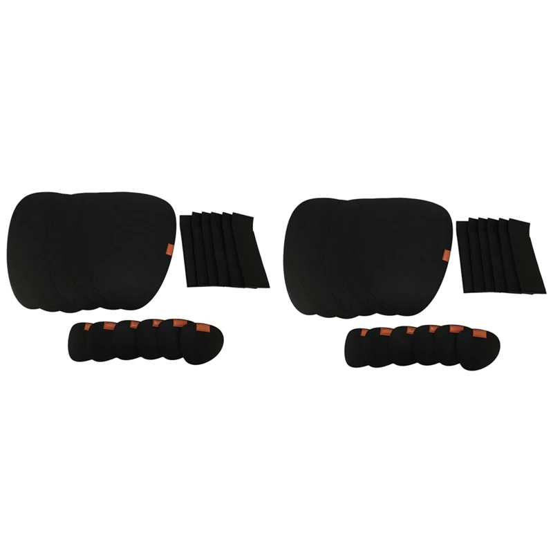 

Felt Placemat Set Of 36 - Washable -Heat-Resistant Placemats -Contains Coasters And Cutlery Bag Black