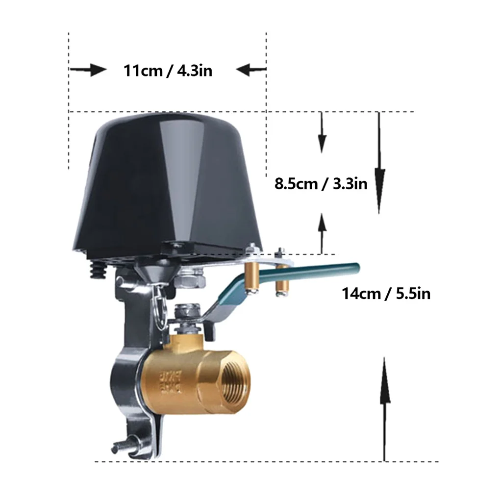 

Water Valve Tuya Smart Linkage Controller Wireless WiFi Control Timed Switch Valve AU Plug