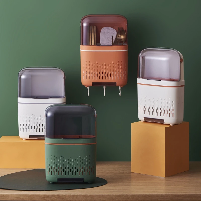 

Многофункциональная Пылезащитная стойка для посуды, держатель для ножей, ложек и вилок, кухонный стеллаж для хранения, коробка для хранения