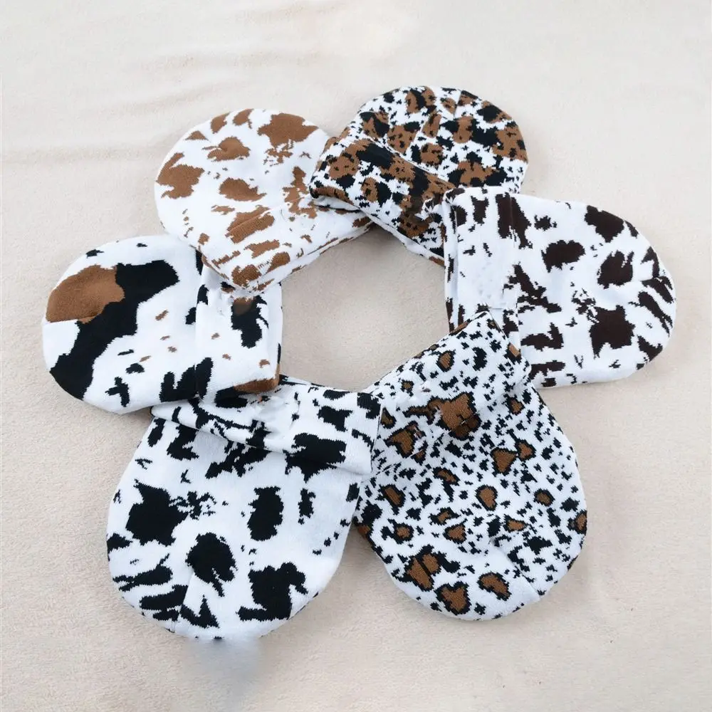 

Утолщенные теплые трикотажные Зимние шапки унисекс с рисунком молочной коровы