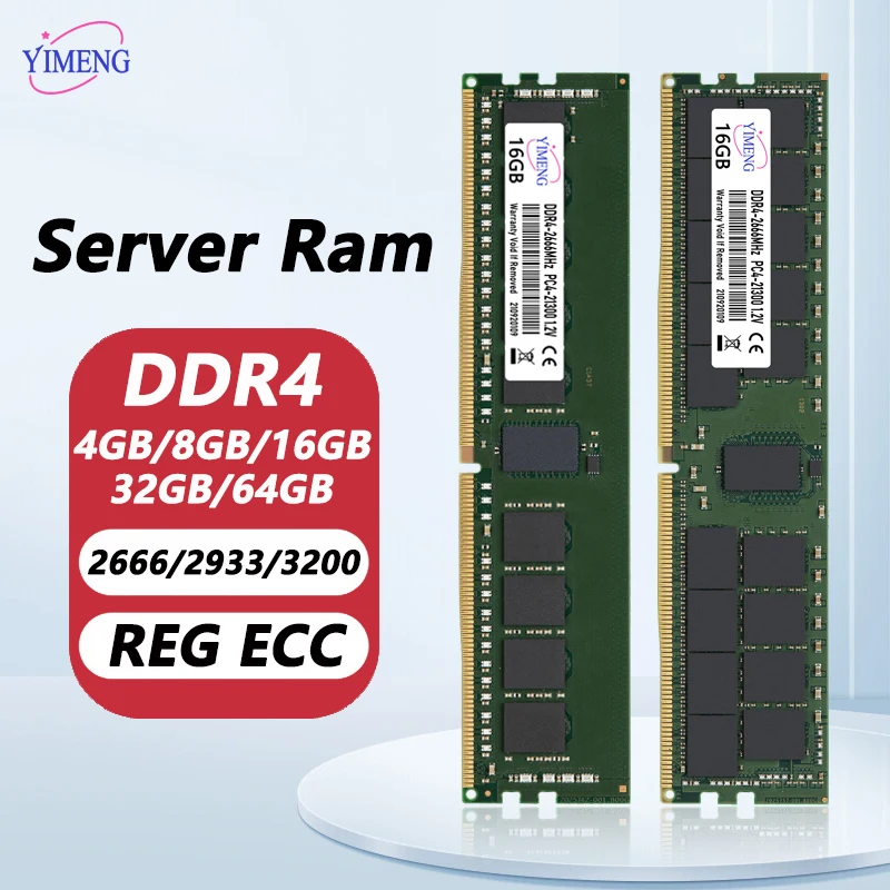Оперативная память для сервера DDR4, 8/16/32/64/128 Гб | AliExpress