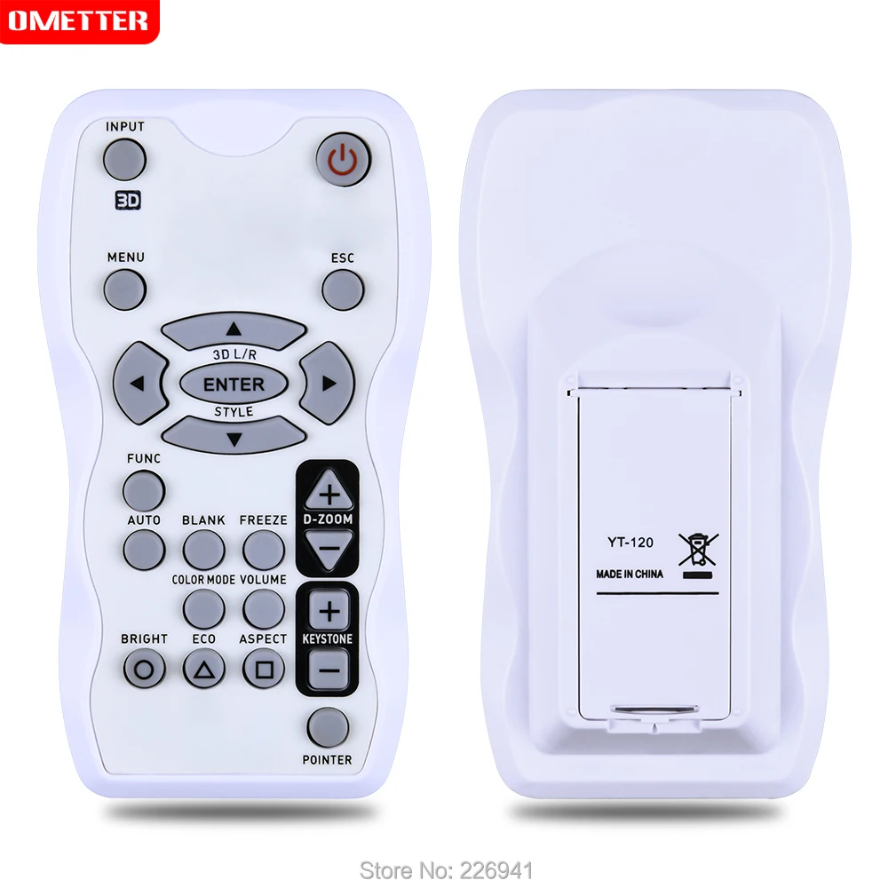 

YT-120 Remote Control Use for Casio Projector XJ-M140/XJ-M145 XJ-M150/XJ-M155 XJ-M240/XJ-M245 XJ-M250/XJ-M255 Controller Remoto
