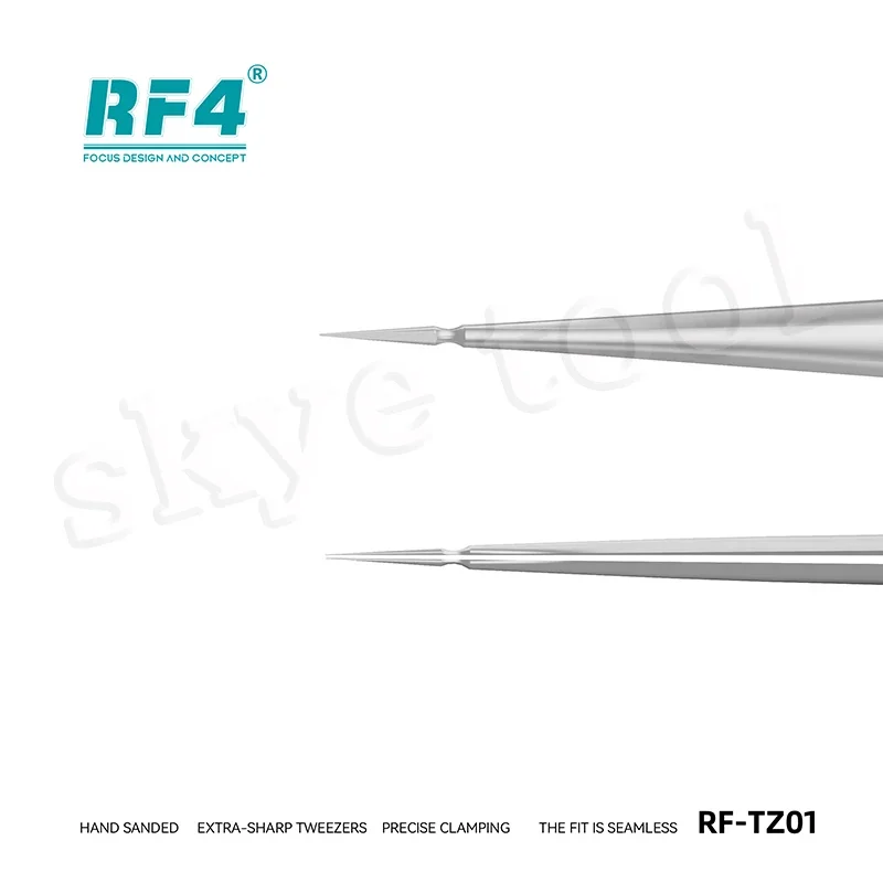 RF4 RF-TZ01 Очень острый пинцет из нержавеющей стали высокая точность для ремонта