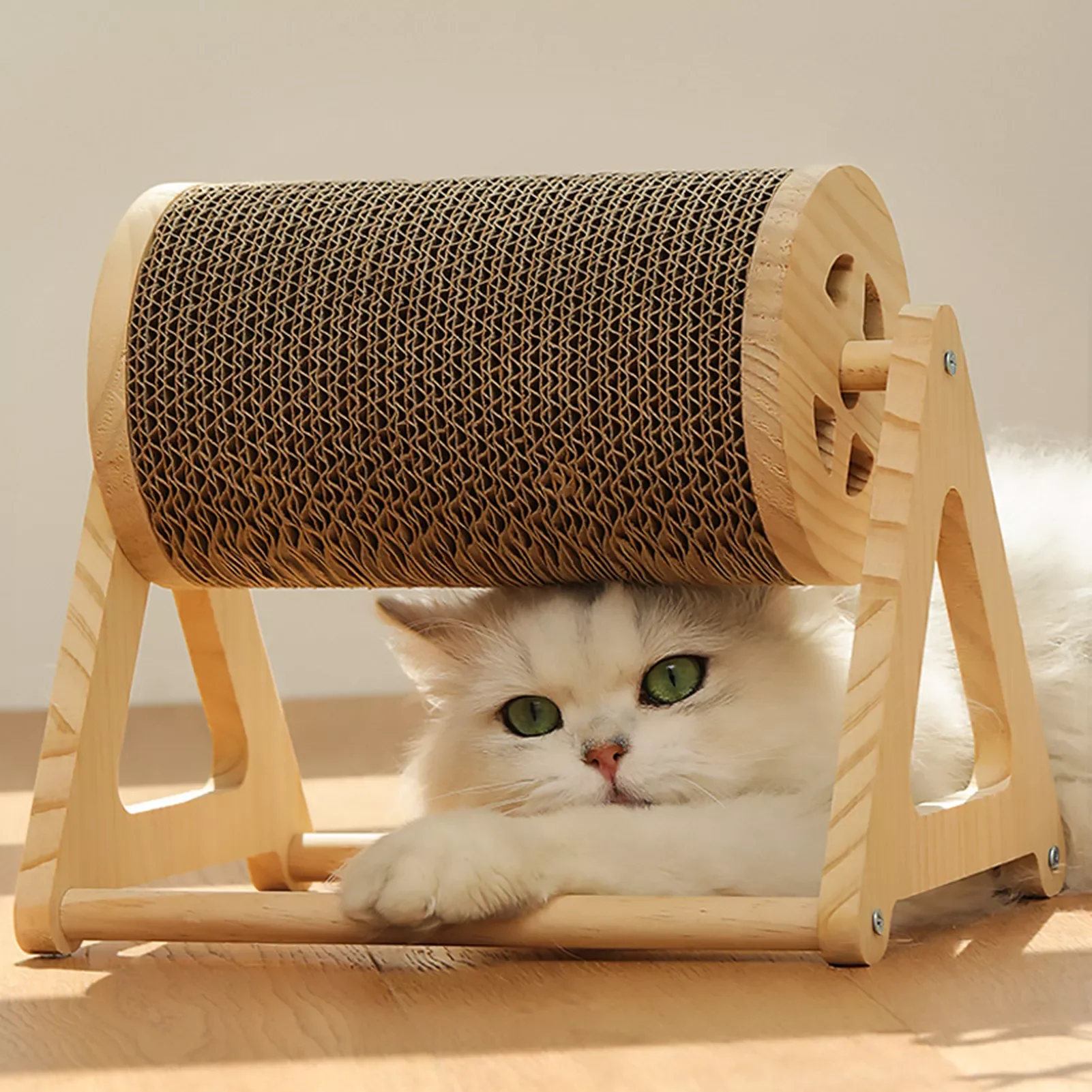 

Wheel Roller Scratching Board Rotatable Kittens Scratcher Supplies Grinding Paws Toys Cats Scratcher Pet Furniture