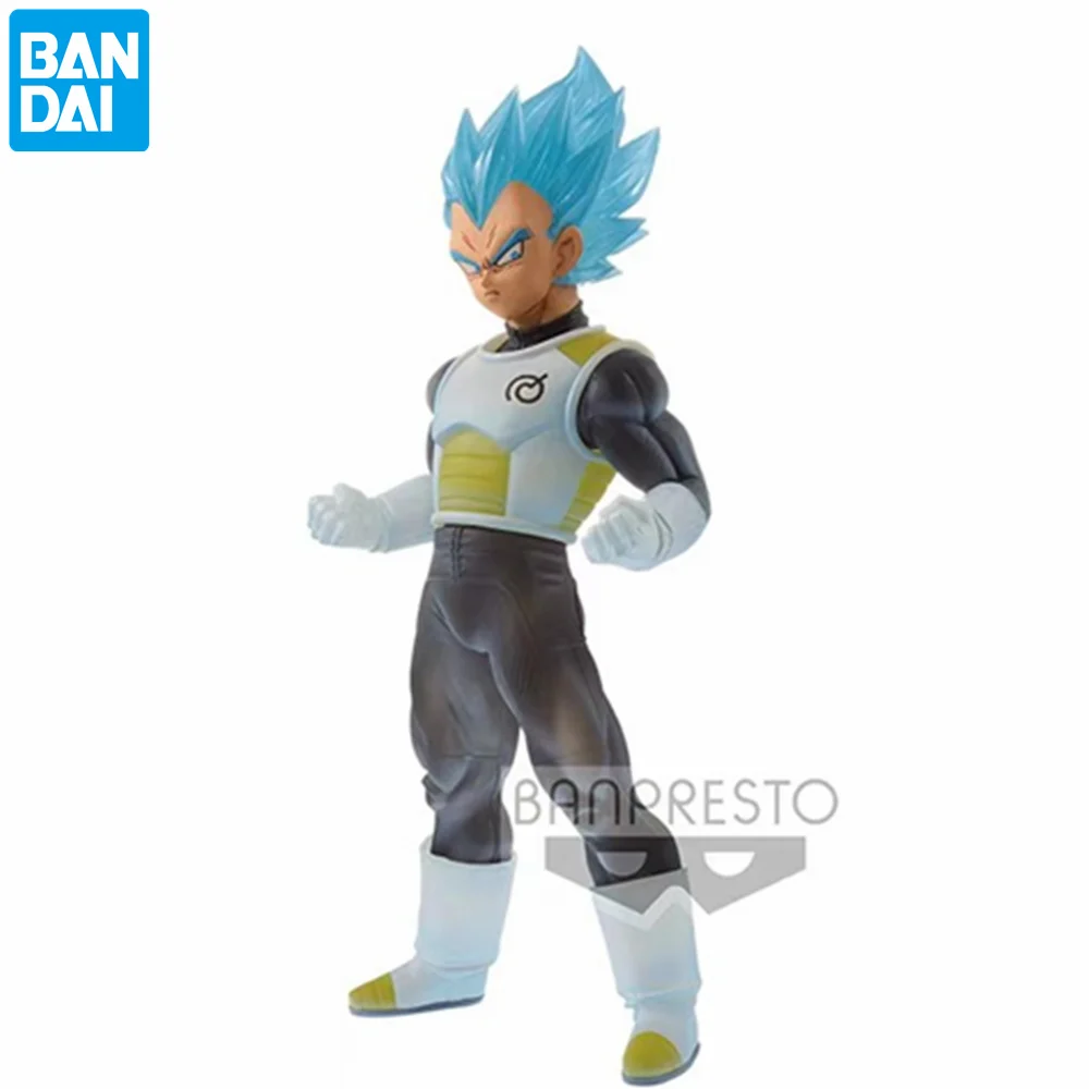 

Original DRAGON BALL Super Clearise Vegeta Super Saiyan Blue PVC Action Figures Toy 180mm DBZ BANPRESTO Figurine Toys