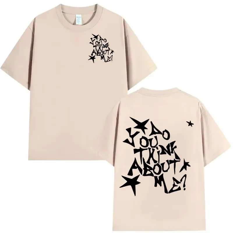 Рэпер NSQK AOOU THNK ABOUT ME 2025 новая футболка с принтом альбома мужская и женская модная в