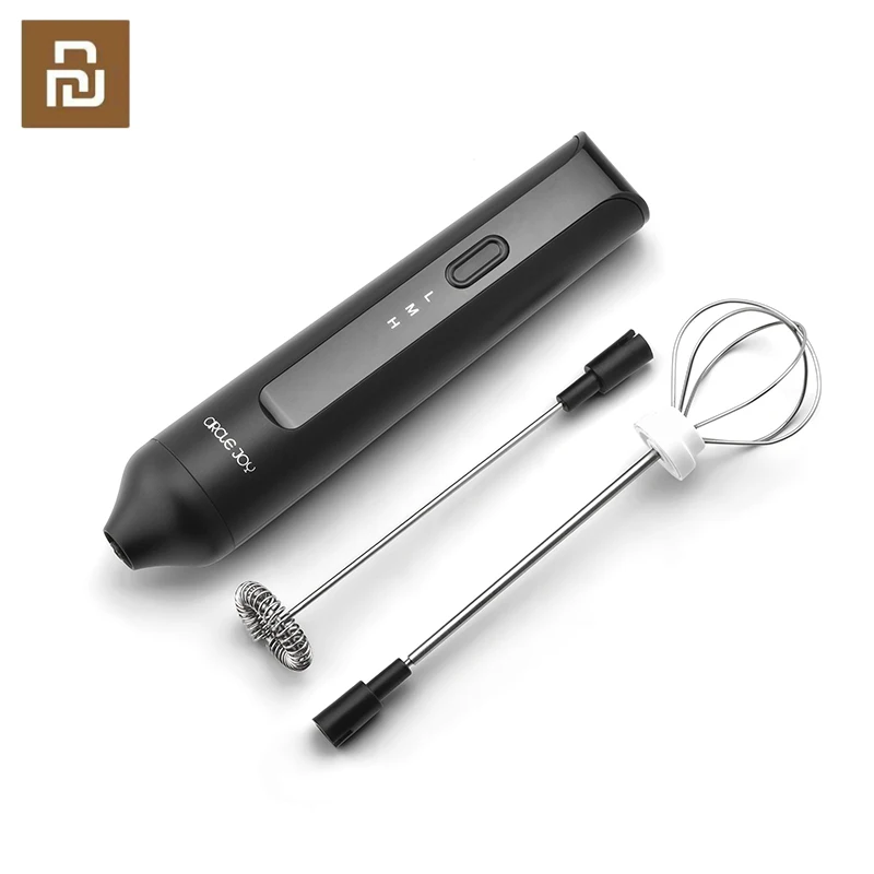 

Ручной Электрический молочный взбиватель Youpin Circle Joy, Миксер для кофе и молока, венчик с 3 режимами регулировки, кухонный артефакт, для кухни и дома