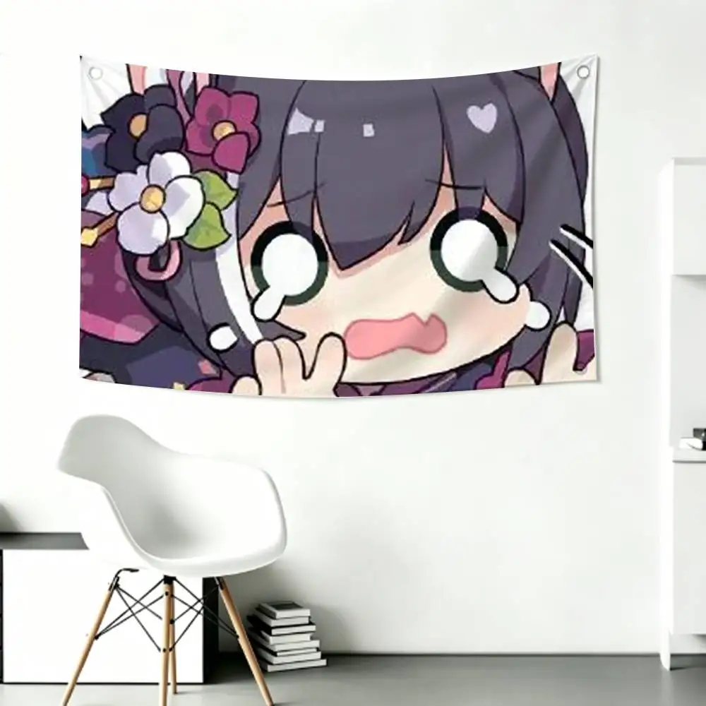 Фото Настенный декоративный баннер C-Cute ChibiS OF A-Arcaea с флагами для спальни, дома и улицы №5