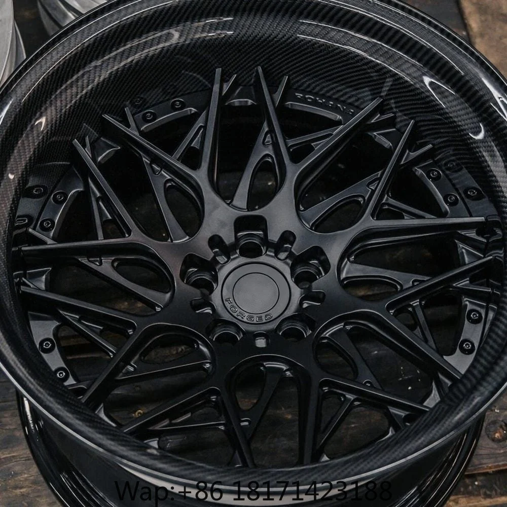 Фото Хит продаж: Кованые трехсоставные диски Custom Trinity в стиле RFG21 с сетчатым дизайном для Lamborghini Urus, Ferrari F8, Model S Plaid. №4