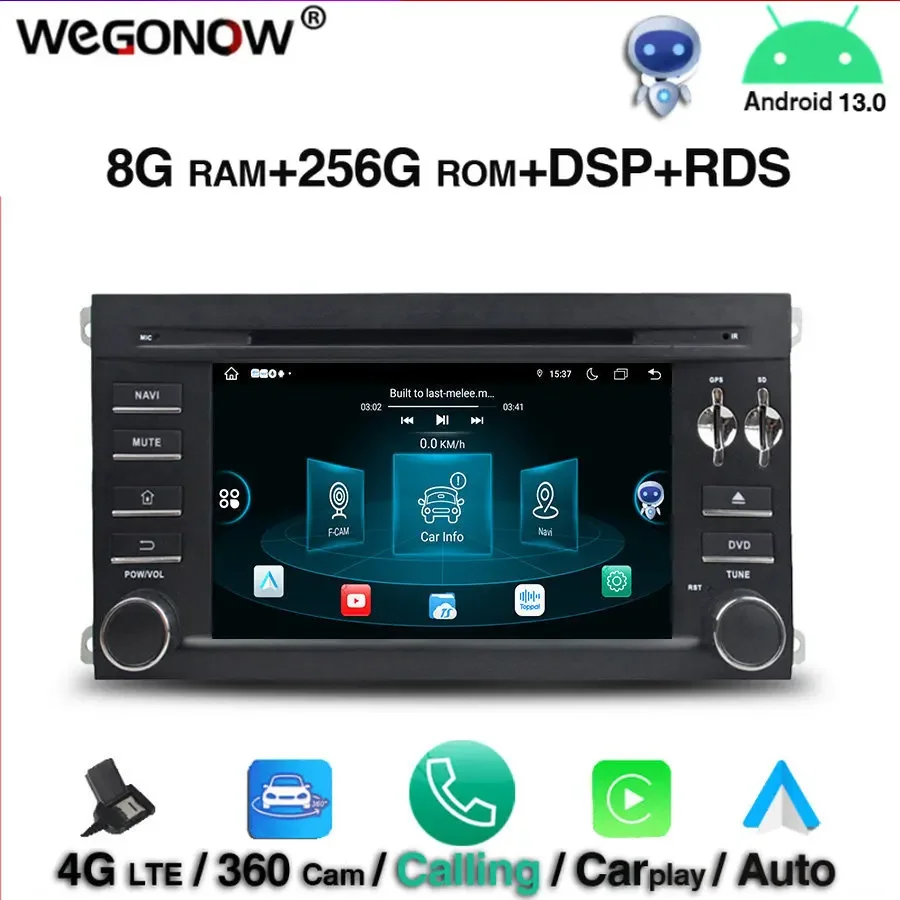 360 камера DSP Android 13.0 8 ГБ + 256 8-ядерный автомобильный DVD-плеер Wi-Fi 4G LTE RDS RADIO GPS-карта