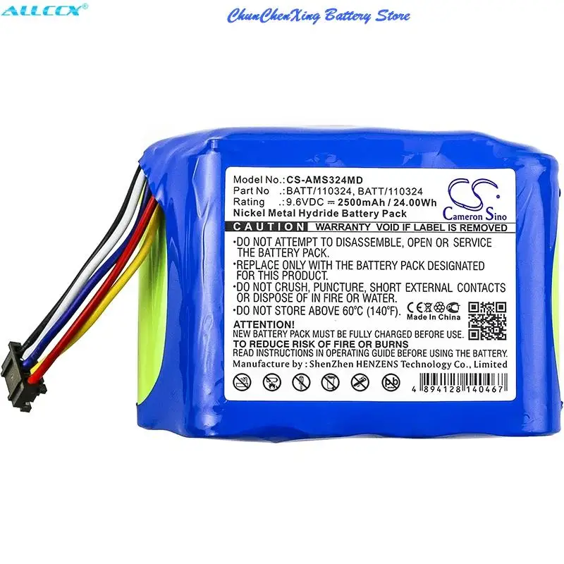 

Cameron Sino 2500mAh Battery 1000SP00487, 1000SP00605 for Alaris Medicalsystems Asena Syringe Pump GP,Gateway Workstation