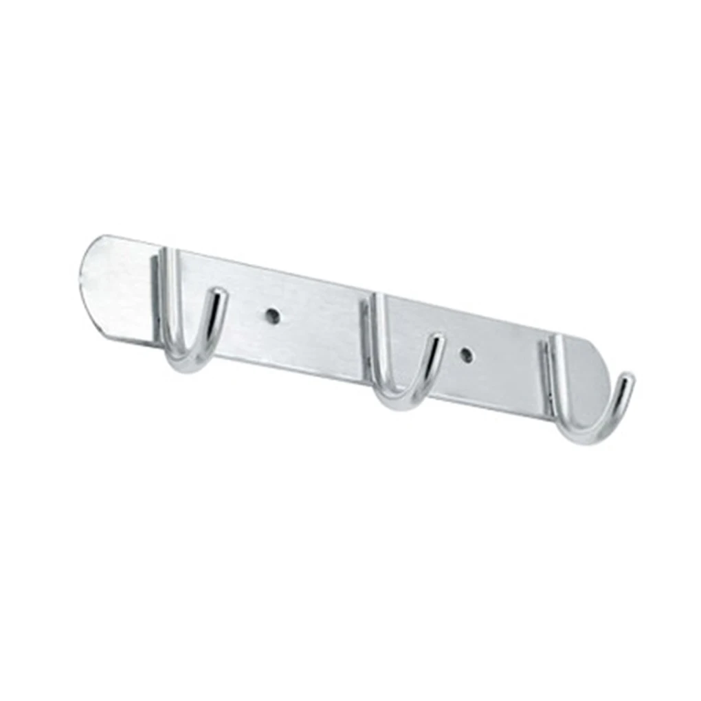 

Space Aluminum Hooks Bar 3/4/5/6/7 Hooks Hat Clothes Robe Holder Door Rack Wall Mounted Bathroom Kitchen Hanger Wall Coat Rack