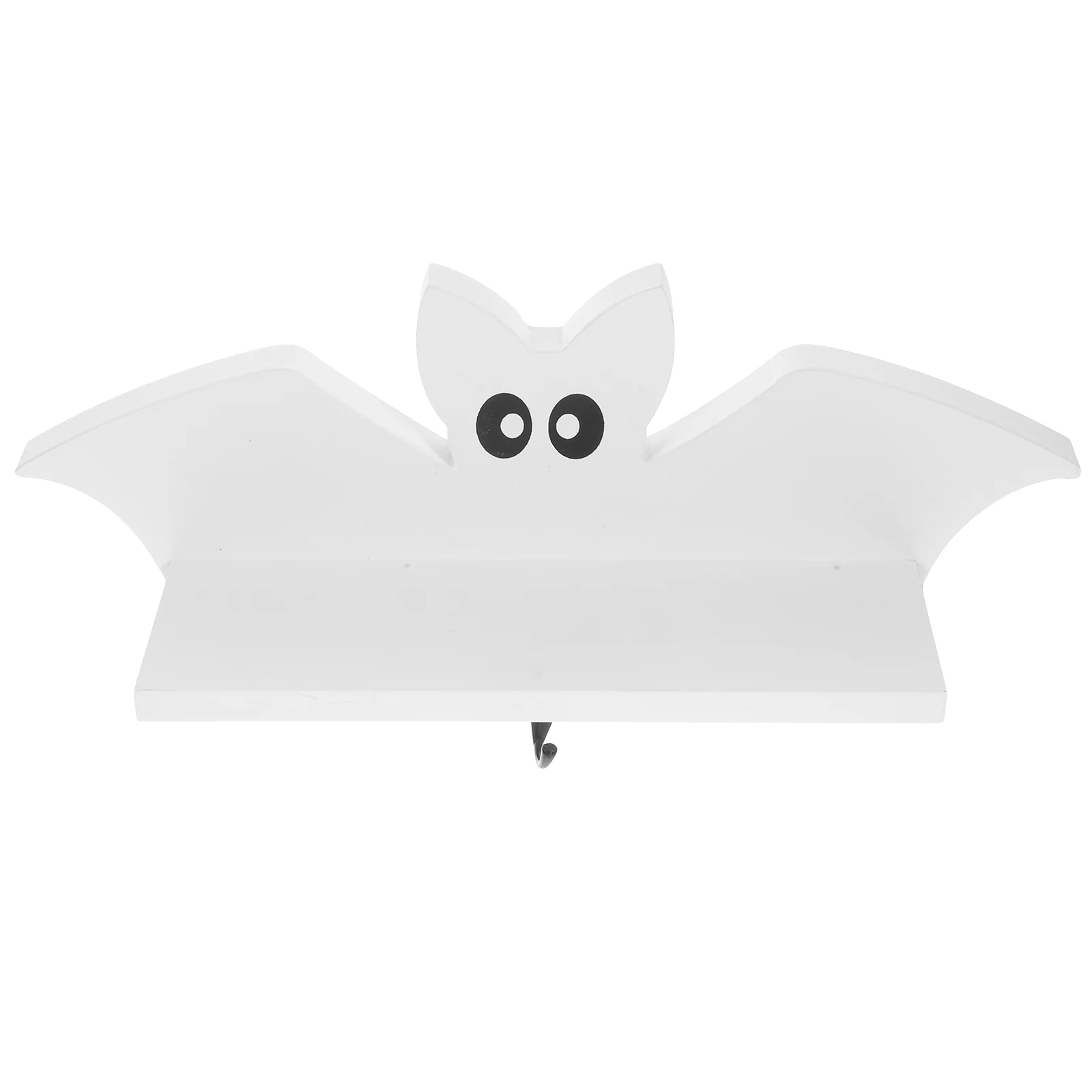 

Wall Mounted Organizer Bathroom Shelves No Nails Storage Rack White Pine Wood Shelf Holder