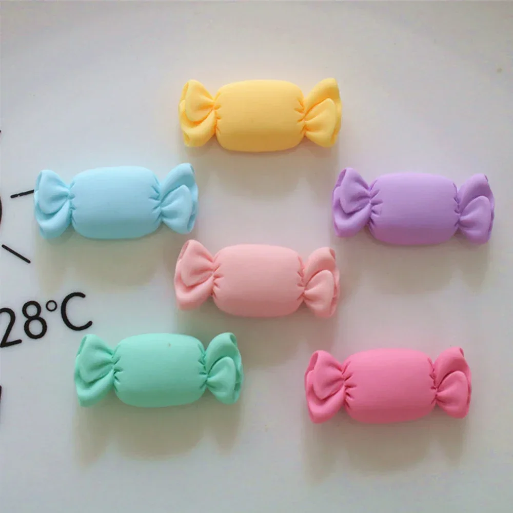 

10PCS Solid Colored Candy Series Resin Flat Back Cabochons For Hairpin Scrapbooking DIY Jewelry Craft Decoration Accessories