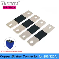 turmera busbar lifepo4 battery copper connecter for 12v 280ah 310ah 320ah lifepo4 battery cell use in 12 8v solar system 4pieces