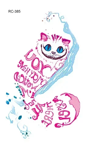 Временные водонепроницаемые тату-наклейки Rocooart Fantacy с животными лиса кошка пчела