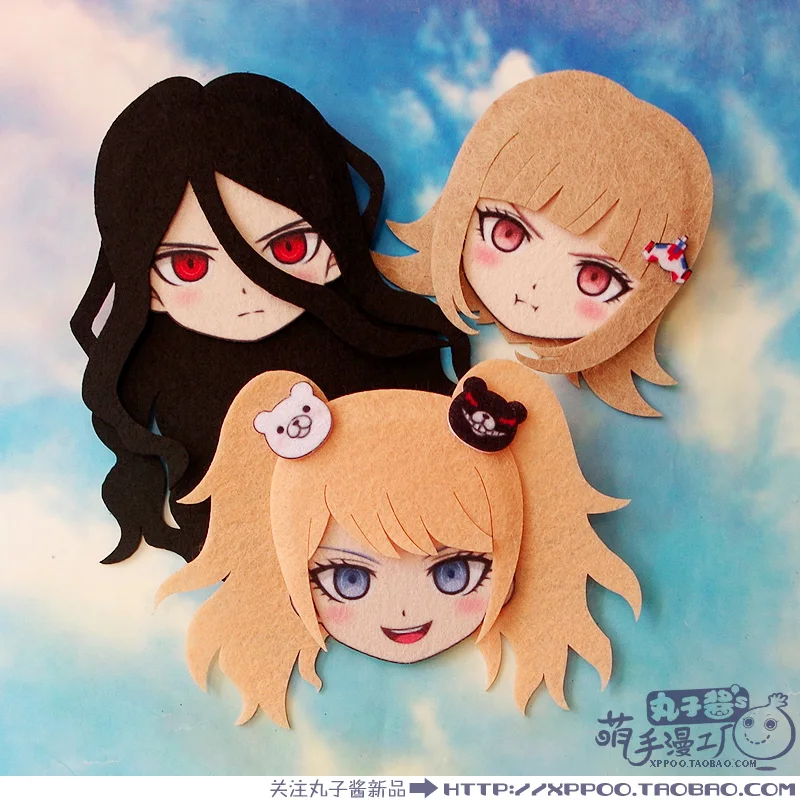 

Anime Danganronpa Junko Enoshima Nanami ChiaKi Figure 1467 Badges Nonwoven Fabric Brooch Pin Badge Bedge Gift Kids Toy