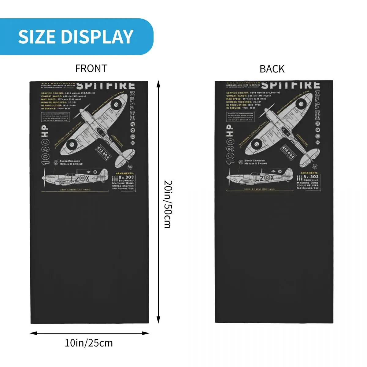 Spitfire Балаклава Забавные походные маски для лица кемпинга Мужские крутые