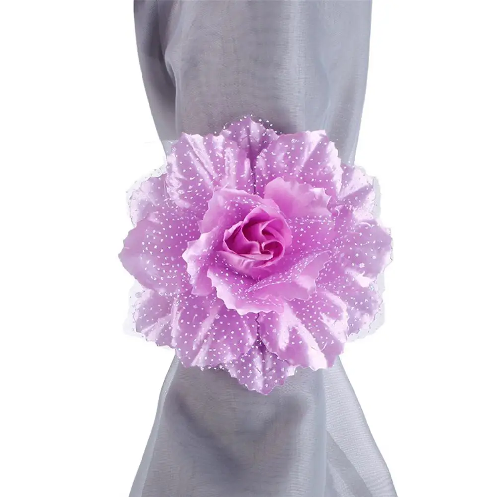 

Curtain Tieback Wear-resistant Lightweight Flower Shape Curtain Clip Holder Tieback Window Curtain Tieback Tieback 1 Pair