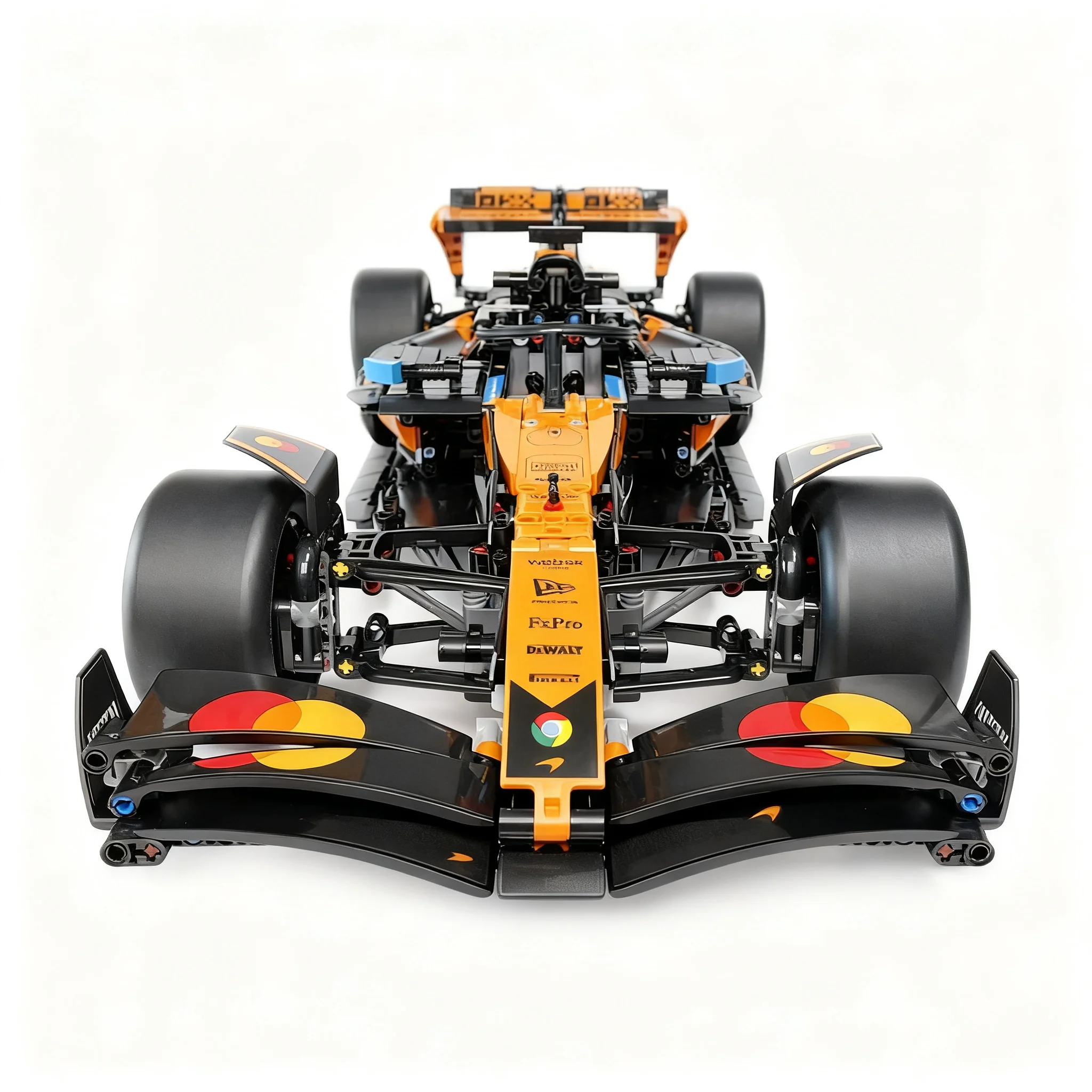 Фото 1841 деталь MOC Technical McLarened MCL39 F1 Car RC MOD с функциями питания и моторами, модель из строительных блоков, идея для рождественского подарка. №4