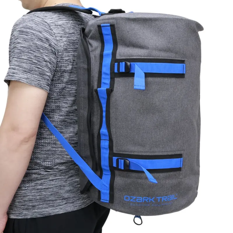 Premium Coated 40-Liter Duffel, Grey