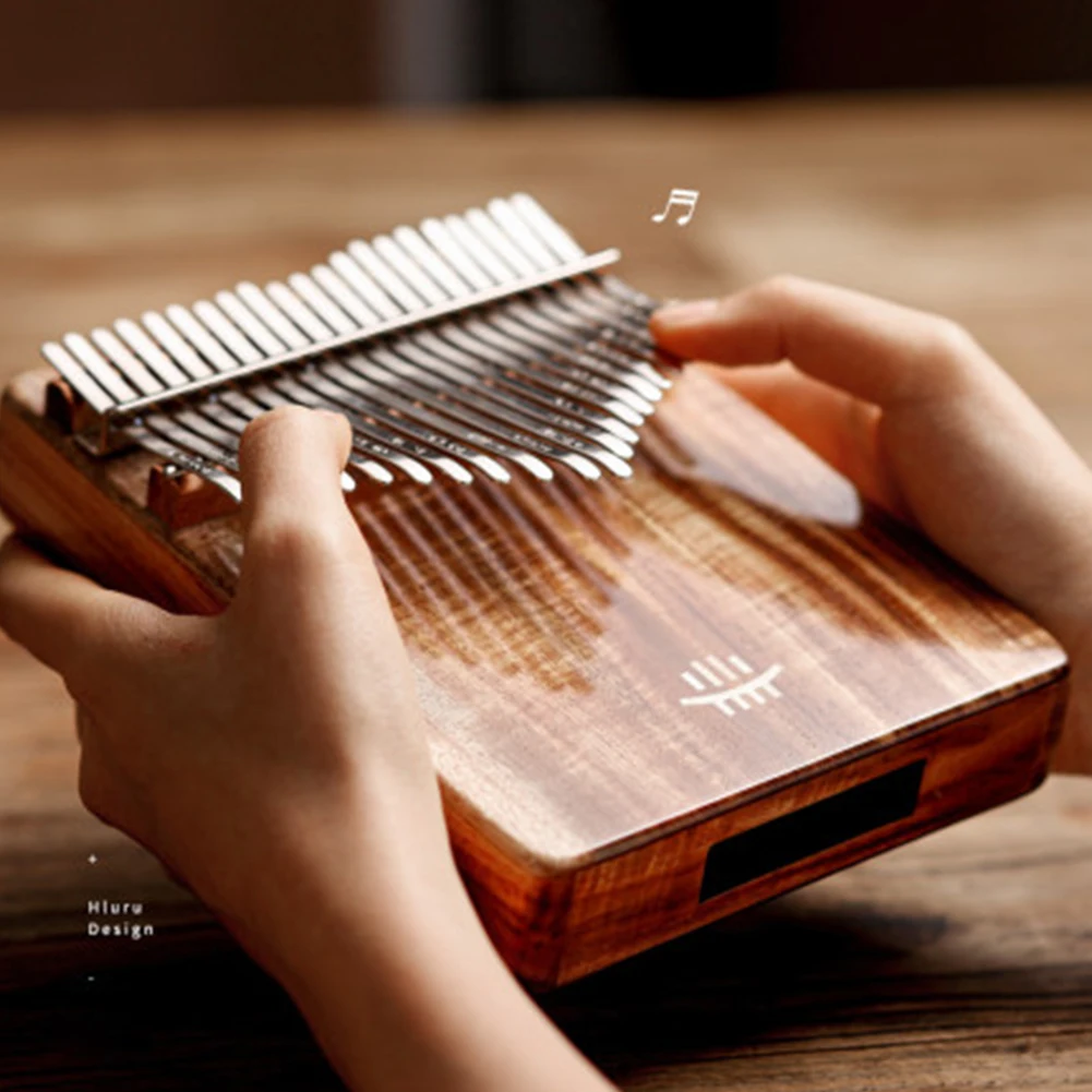Kalimba 21 Keys Thumb Piano Walnut Wood Mahogany Mbira Body Musical Instruments Kalimba Piano Creative Music Box Beginner Gift