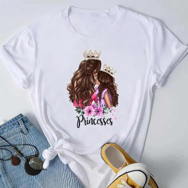 

Женская футболка с коротким рукавом, круглым вырезом и принтом, в стиле 90-х