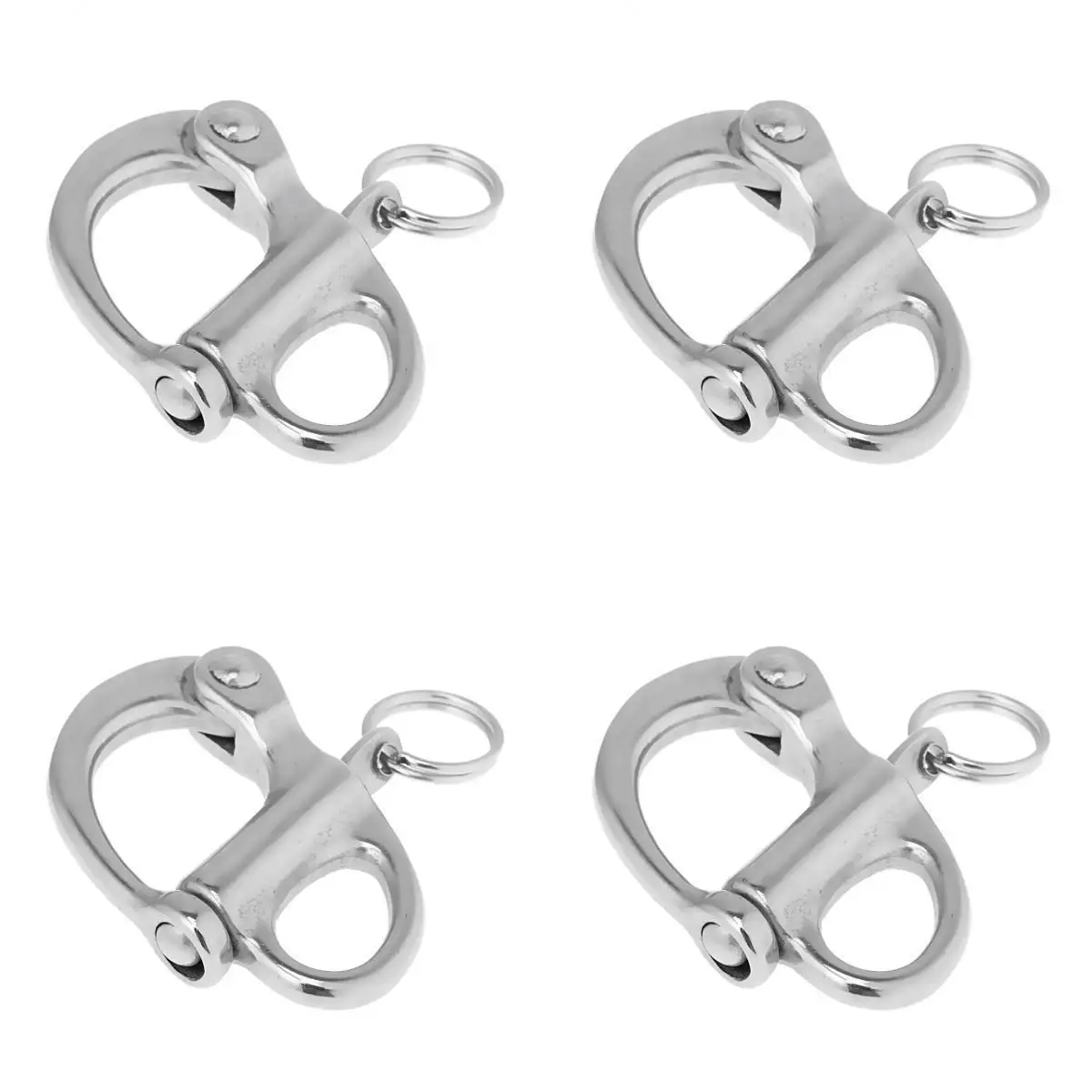 

Rustproof 304 Stainless Steel Fixed Eye Bail Rigging for Sailboats – Set of 4