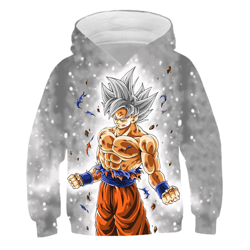 

Dragon-Ball Z Children's Goku Sweater Baby Boy 2022 Fall New Children's Clothing Children's Hooded Sweater Vegeta 3D Sweater