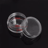 50pcs 2 5ml clear plastic jewelry bead storage box small round portable container jars make up organizer es cosmetic