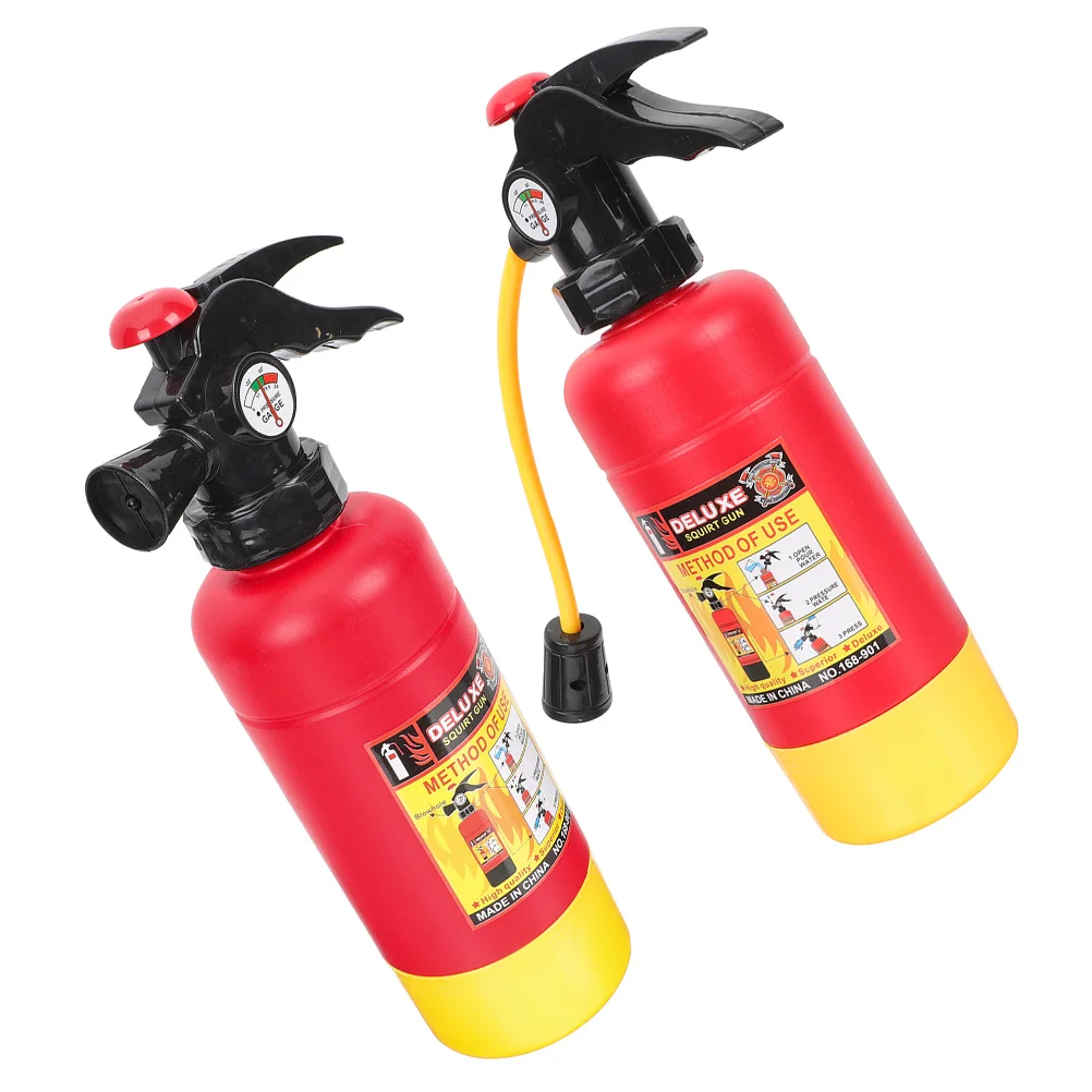 

2 Pcs Fire Extinguisher Water Gun Guns Kids Toy Birthday Party Supplies Wear-resistant Plastic Pool