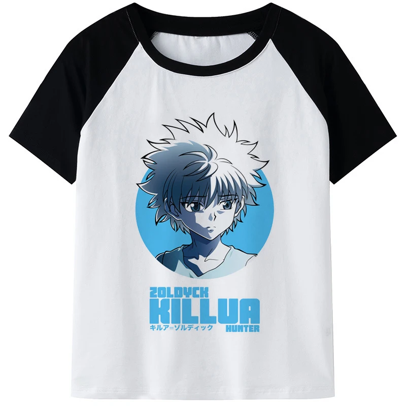 Футболки с 3D-принтом аниме HUNTER×HUNTER Killua Zoldyck для мужчин и женщин Повседневная