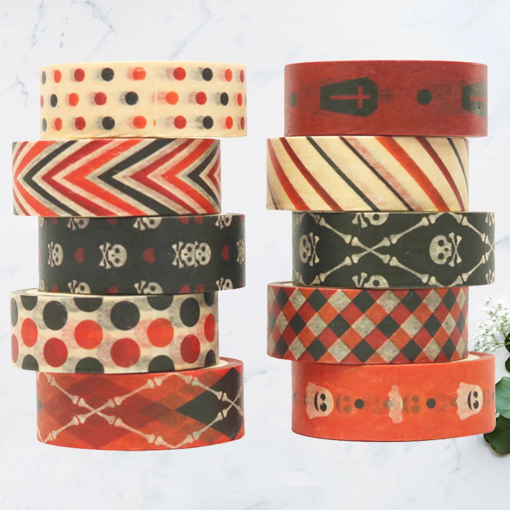 

Tape Paper Gift Washi Tapes Craftplanner Diy Rolls Scrapbook Patterned Scrapbooking Journal Decorations Wrapping Diary Roll