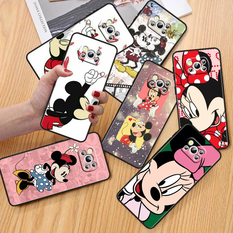 

Mickey Mouse Animation Phone Case For Xiaomi POCO C50 C40 C31 C3 M5S X4 M4 M3 F4 F3 GT F2 F1 X3 NFC X2 Pro Black Cover