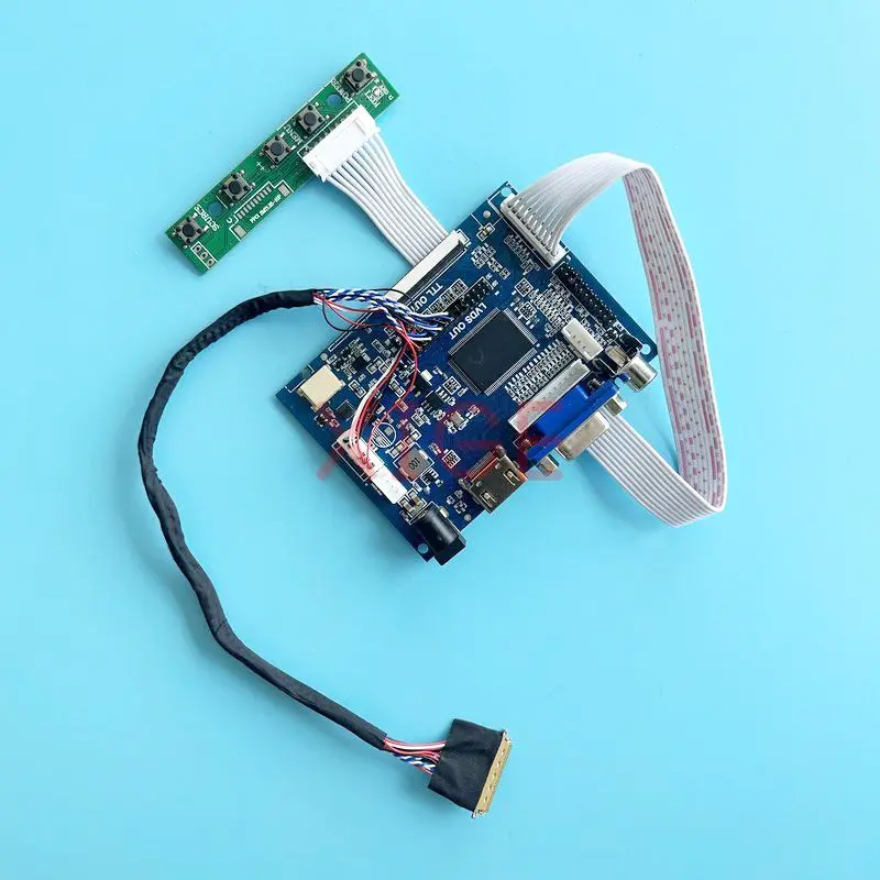 

Fit LTN156AT14 LTN156AT15 Controller Driver Board LCD Monitor HDMI-Compatible 40-Pin LVDS 15.6" 2AV VGA 1366*768 DIY Modify Kit